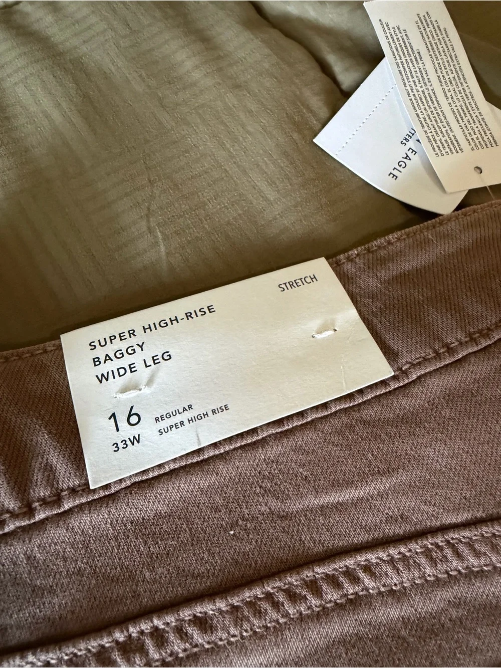 AMERICAN EAGLE: High-Rise Baggy Wide Leg-Stretch